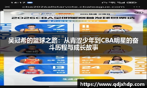 吴冠希的篮球之路：从青涩少年到CBA明星的奋斗历程与成长故事